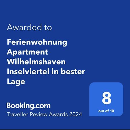 Ferienwohnung Apartment Wilhelmshaven Inselviertel In Bester Lage - Selbstaendiger Check In Moeglich Eksteriør billede